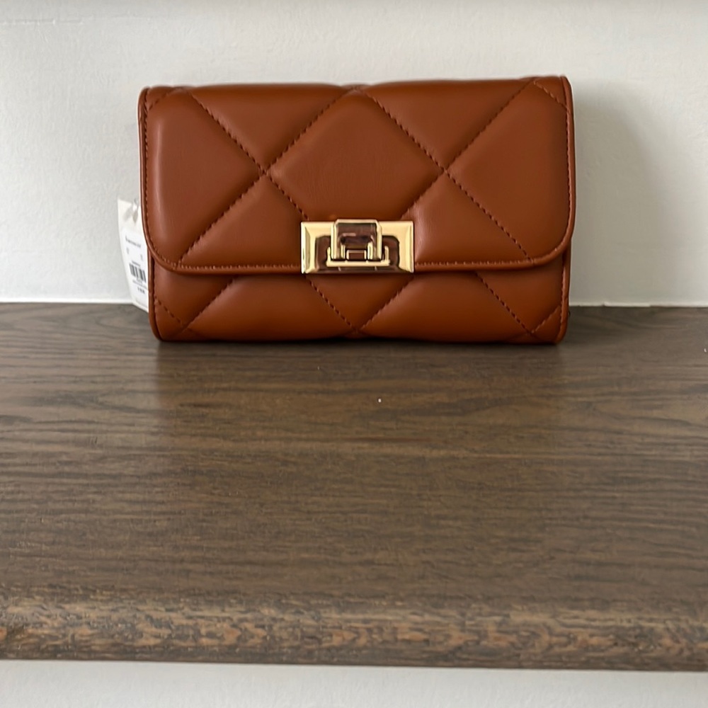 Quilted Camel Crossbody
